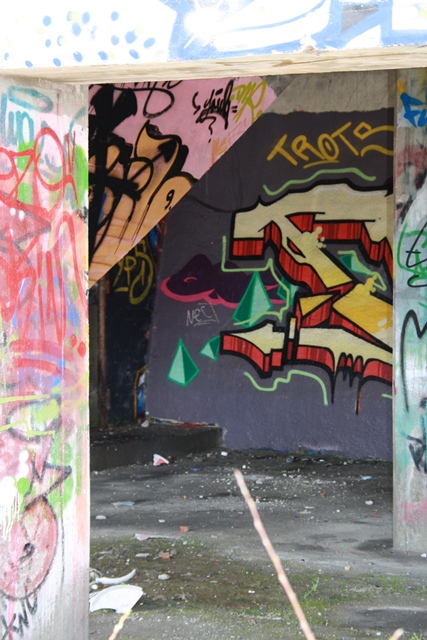 Graffitis auf Alsen 02.04.2011